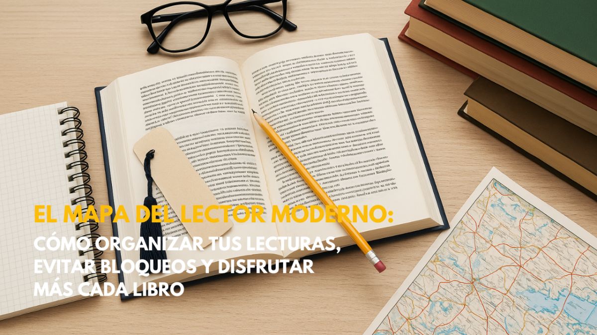 El mapa del lector moderno: cómo organizar tus lecturas, evitar bloqueos y disfrutar más cada libro